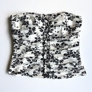 White House Black Market Strapless Corset Top